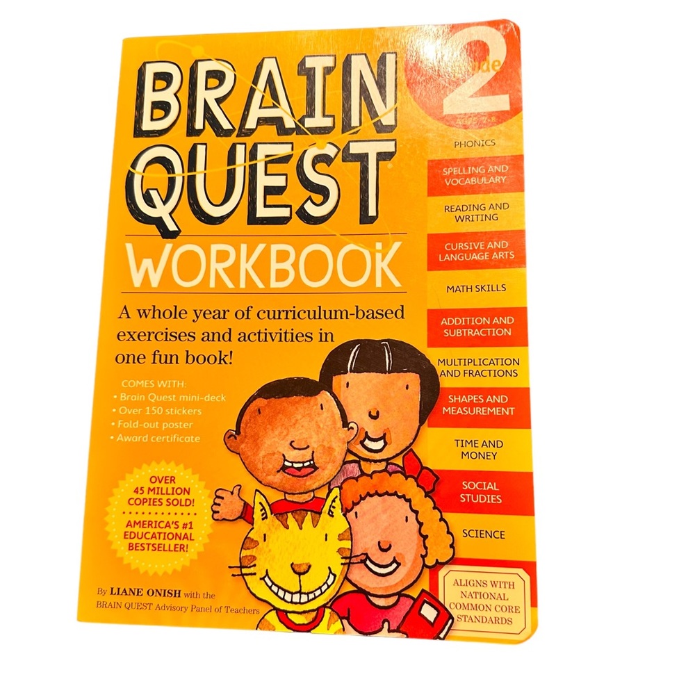 Brain Quest Workbook, Grade 2 Paperback by Liane Onish